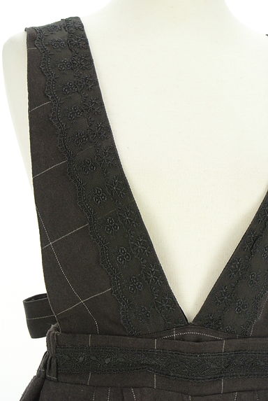 axes femme（アクシーズファム）の古着「チェック柄起毛サロペットパンツ（オーバーオール・サロペット）」大画像４へ