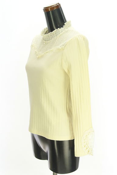 axes femme（アクシーズファム）の古着「レース切替ハイネックカットソー（カットソー・プルオーバー）」大画像３へ