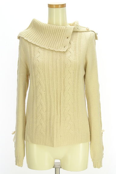 axes femme（アクシーズファム）の古着「折り返し襟ケーブルニット（ニット）」大画像４へ