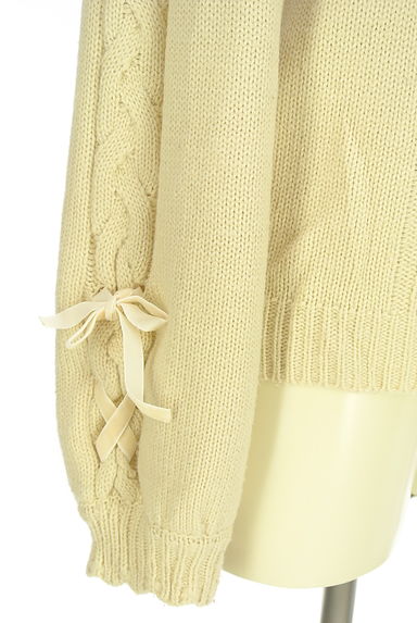 axes femme（アクシーズファム）の古着「折り返し襟ケーブルニット（ニット）」大画像５へ