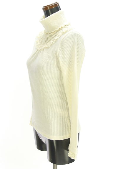 axes femme（アクシーズファム）の古着「レース切替ハイネックプルオーバー（カットソー・プルオーバー）」大画像３へ