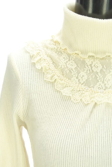 axes femme（アクシーズファム）の古着「レース切替ハイネックプルオーバー（カットソー・プルオーバー）」大画像４へ