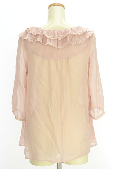 axes femme（アクシーズファム）の古着「フロントプリーツシフォンブラウス（ブラウス）」大画像２へ