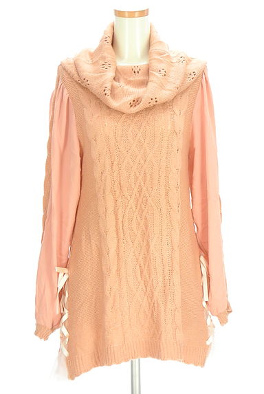 axes femme（アクシーズファム）の古着「シフォンスリーブニットチュニック（ニット）」大画像１へ