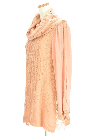 axes femme（アクシーズファム）の古着「シフォンスリーブニットチュニック（ニット）」大画像３へ