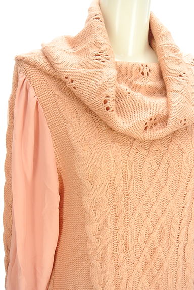 axes femme（アクシーズファム）の古着「シフォンスリーブニットチュニック（ニット）」大画像４へ