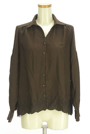 axes femme（アクシーズファム）の古着「刺繍スキッパーブラウス（ブラウス）」大画像１へ