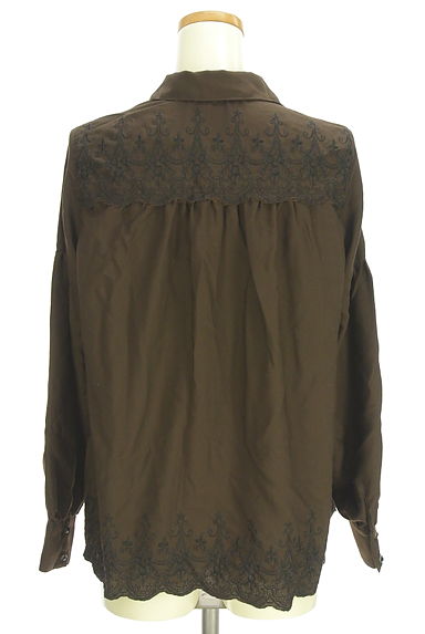 axes femme（アクシーズファム）の古着「刺繍スキッパーブラウス（ブラウス）」大画像２へ