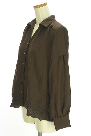 axes femme（アクシーズファム）の古着「刺繍スキッパーブラウス（ブラウス）」大画像３へ