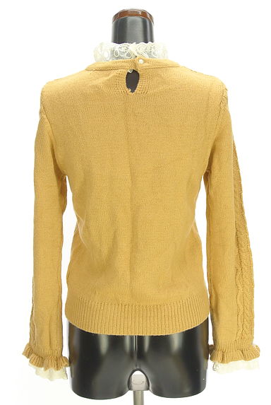 axes femme（アクシーズファム）の古着「パール付きケーブルニット（ニット）」大画像２へ