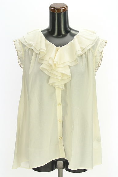 axes femme（アクシーズファム）の古着「フリルカラーフレアブラウス（ブラウス）」大画像１へ