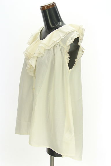 axes femme（アクシーズファム）の古着「フリルカラーフレアブラウス（ブラウス）」大画像３へ