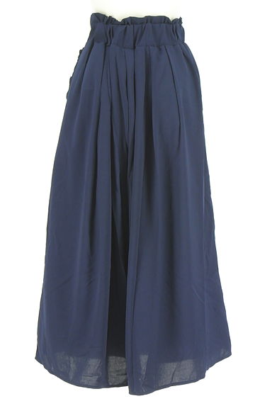 クリックで大画像表示 axes femme(アクシーズファム)の古着「ウエストレースアップタックフレアパンツ(パンツ)」大画像2へ