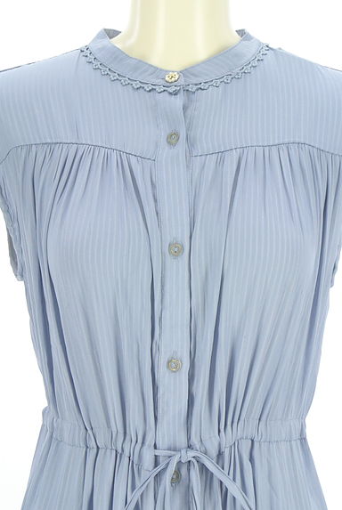 axes femme（アクシーズファム）の古着「ストライプロングシャツワンピース（ワンピース・チュニック）」大画像４へ