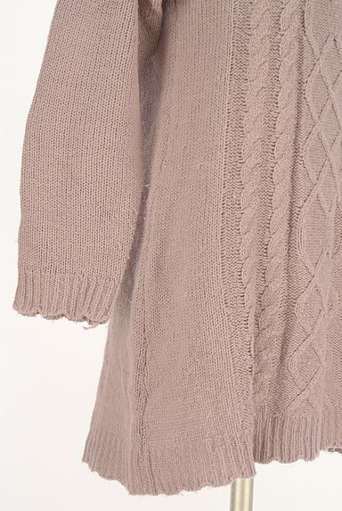 axes femme（アクシーズファム）の古着「オフタートルケーブルニットチュニック（ワンピース・チュニック）」大画像５へ