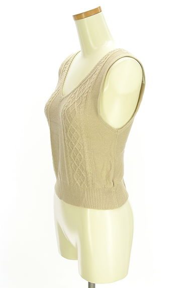 axes femme（アクシーズファム）の古着「バックレースアップニットベスト（ニット）」大画像３へ