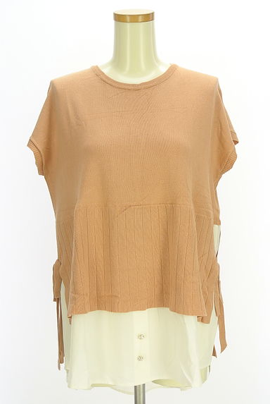 axes femme（アクシーズファム）の古着「ブラウスドッキングニット（ニット）」大画像１へ