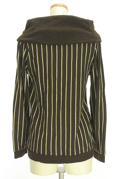 axes femme（アクシーズファム）の古着「ストライプオフショルプルオーバー（ニット）」大画像２へ