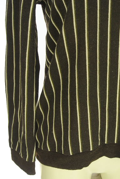 axes femme（アクシーズファム）の古着「ストライプオフショルプルオーバー（ニット）」大画像５へ