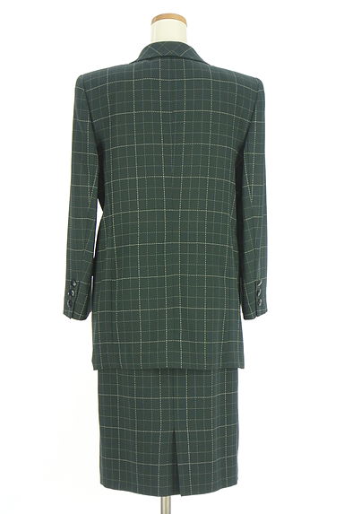 LEILIAN（レリアン）の古着「チェック柄ジャケット+膝下タイトスカート（セットアップ（ジャケット＋スカート））」大画像２へ