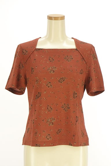 クリックで大画像表示 LEILIAN(レリアン)の古着「半そで総柄カットソー(カットソー・プルオーバー)」大画像1へ