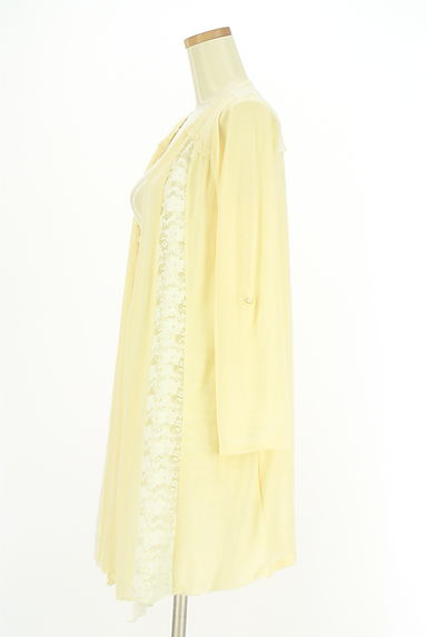 クリックで大画像表示 axes femme(アクシーズファム)の古着「レース切替ニットカーディガン(カーディガン・ボレロ)」大画像3へ