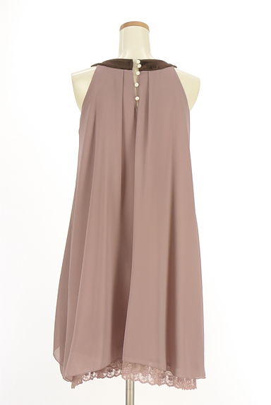 axes femme（アクシーズファム）の古着「花フリル膝丈シフォンワンピース（ワンピース・チュニック）」大画像２へ