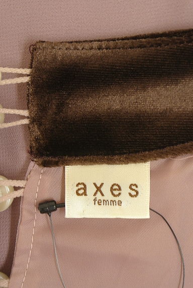 axes femme（アクシーズファム）の古着「花フリル膝丈シフォンワンピース（ワンピース・チュニック）」大画像６へ