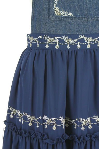 axes femme（アクシーズファム）の古着「シフォン切替サロペットスカート（オーバーオール・サロペット）」大画像５へ