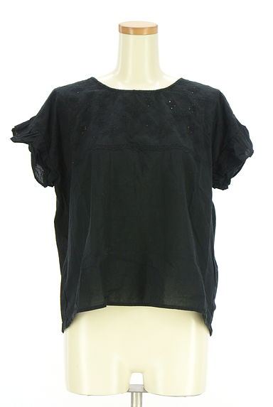 クリックで大画像表示 Samansa Mos2(サマンサモスモス)の古着「カットワークレース切替フレンチスリーブカットソー(カットソー・プルオーバー)」大画像1へ