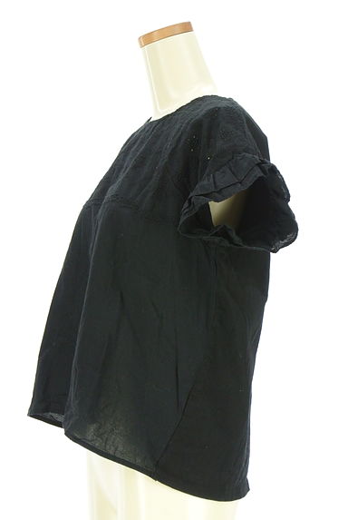 クリックで大画像表示 Samansa Mos2(サマンサモスモス)の古着「カットワークレース切替フレンチスリーブカットソー(カットソー・プルオーバー)」大画像3へ