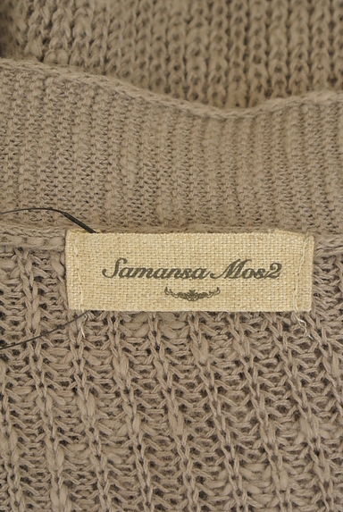 クリックで大画像表示 Samansa Mos2(サマンサモスモス)の古着「フロントレースローゲージニットカーデ(カーディガン・ボレロ)」大画像6へ