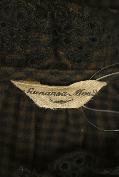 Samansa Mos2（サマンサモスモス）の古着「フロントレースチェックブラウス（ブラウス）」大画像６へ