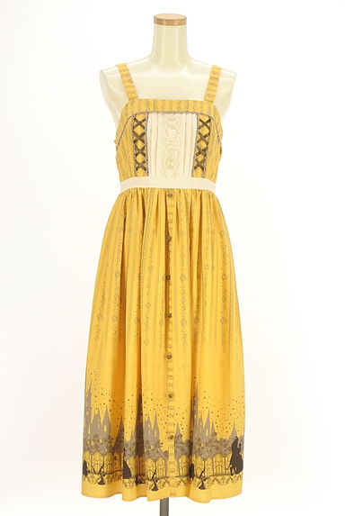 axes femme（アクシーズファム）の古着「レースライン柄キャミワンピース（ワンピース・チュニック）」大画像１へ