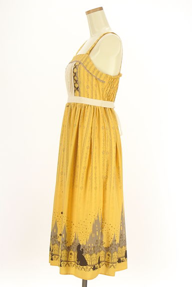 axes femme（アクシーズファム）の古着「レースライン柄キャミワンピース（ワンピース・チュニック）」大画像３へ