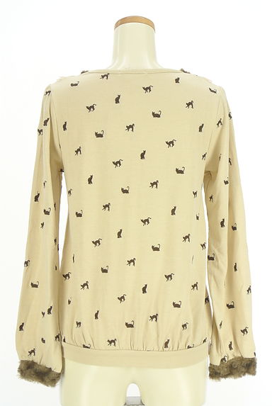 axes femme（アクシーズファム）の古着「ネコ刺繍ニットトップス（カットソー・プルオーバー）」大画像２へ