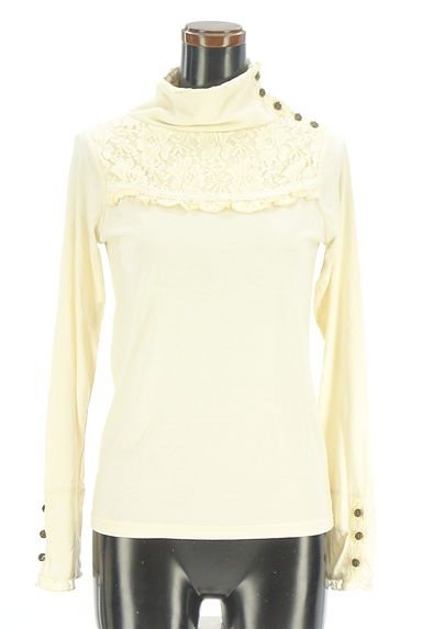 axes femme（アクシーズファム）の古着「レースヨークハイネックカットソー（カットソー・プルオーバー）」大画像１へ