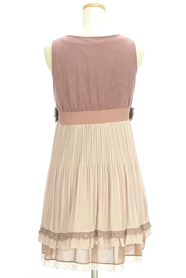 axes femme（アクシーズファム）の古着「ベストレイヤード風膝上ワンピース（ワンピース・チュニック）」大画像２へ