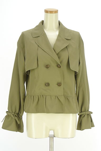 axes femme（アクシーズファム）の古着「ショート丈トレンチコート（ジャケット）」大画像１へ