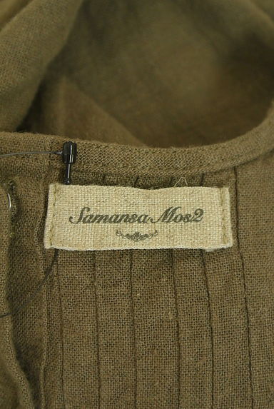 クリックで大画像表示 Samansa Mos2(サマンサモスモス)の古着「刺繍レース付きノースリワンピース(ワンピース・チュニック)」大画像6へ