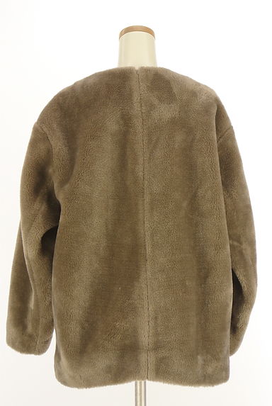 UNFILO（アンフィーロ）の古着「エコファーミドル丈ノーカラーコート（コート）」大画像２へ