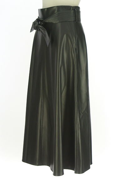 Pinky＆Dianne（ピンキー＆ダイアン）の古着「フェイクレザーロングスカート（ロングスカート・マキシスカート）」大画像３へ