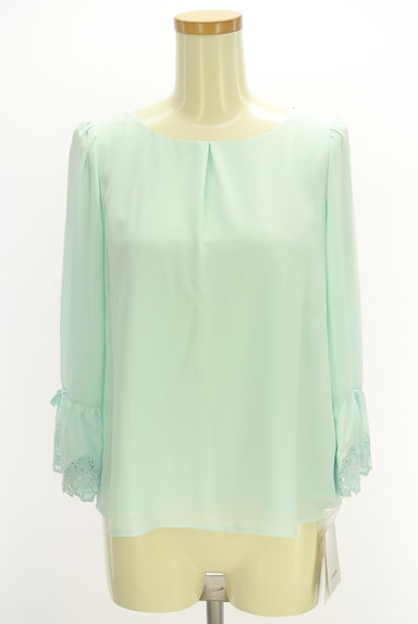 QUEENS COURT（クイーンズコート）の古着「刺繍レースキャンディスリーブブラウス（カットソー・プルオーバー）」大画像１へ