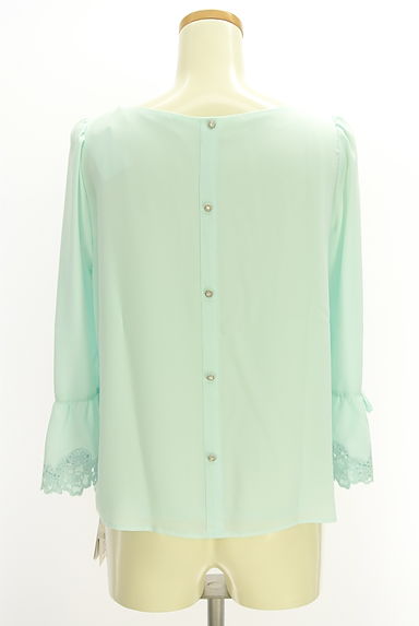 QUEENS COURT（クイーンズコート）の古着「刺繍レースキャンディスリーブブラウス（カットソー・プルオーバー）」大画像２へ