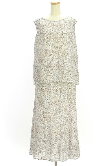 LOUNIE（ルーニィ）の古着「ペイズリー柄ノースリトップス＋スカート（セットアップ（ジャケット＋スカート））」大画像１へ