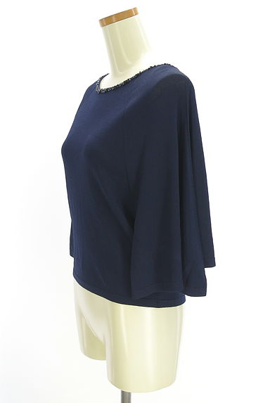 クリックで大画像表示 COUP DE CHANCE(クードシャンス)の古着「ビーズネックフレアスリーブニット(ニット)」大画像3へ