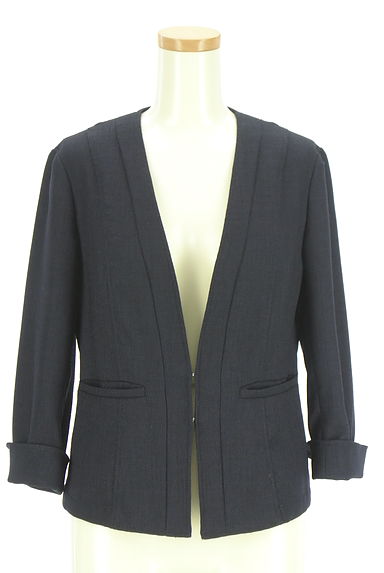 COUP DE CHANCE（クードシャンス）の古着「9分袖ノーカラージャケット（ジャケット）」大画像５へ