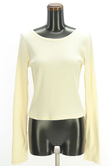 クリックで大画像表示 Kastane(カスタネ)の古着「ラウンドネックテレコリブカットソー(カットソー・プルオーバー)」大画像1へ