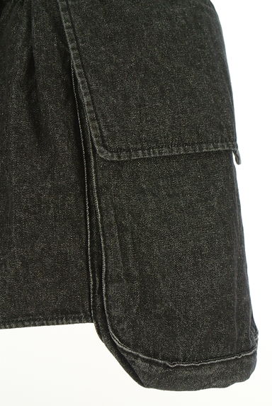 クリックで大画像表示 Kastane(カスタネ)の古着「ブラックデニムラップベルト(ミニスカート)」大画像5へ