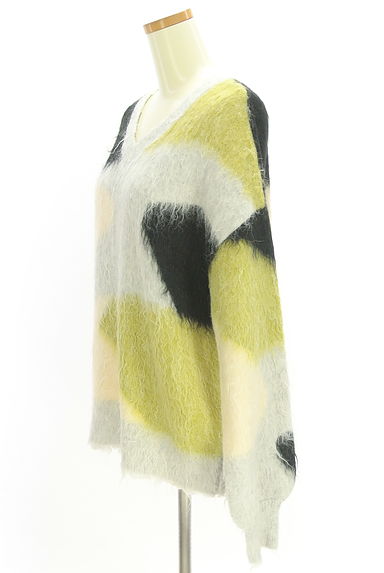 クリックで大画像表示 Kastane(カスタネ)の古着「配色シャギーニットトップス(セーター)」大画像3へ